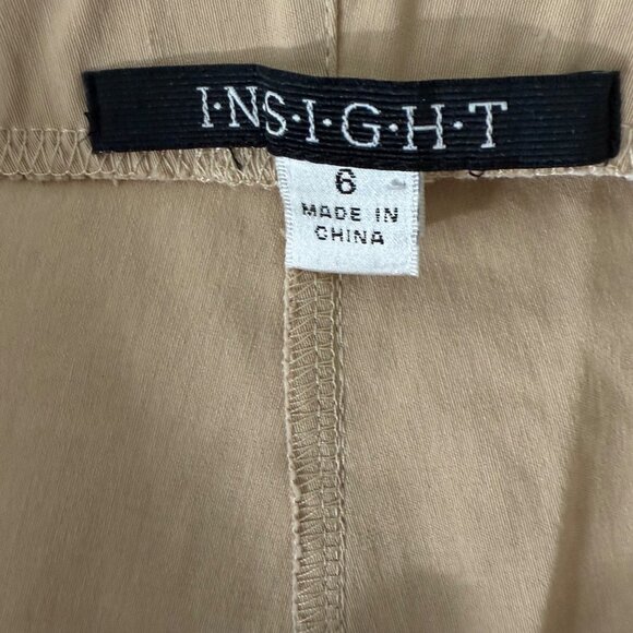 NWOT, Insight Womens Beige Ruched Pants Size 6 Rayon/Nylon/Spandex Blend - Picture 4 of 8